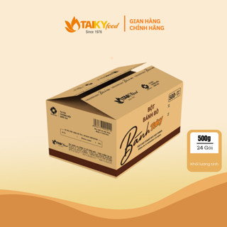  Thùng bột bánh bò cốt dừa rễ tre Tài Ký 500g x 24 gói  tặng kèm gói men nở  
