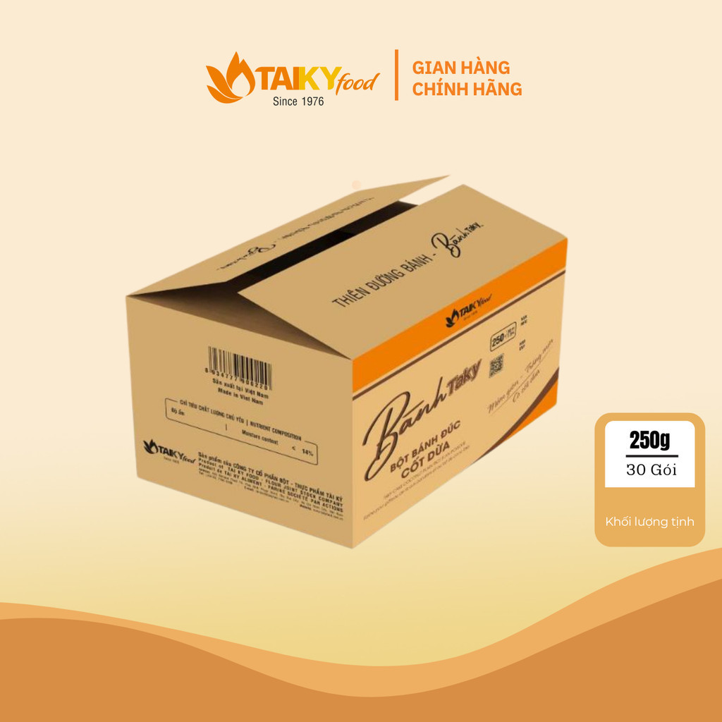 Thùng bột bánh đúc cốt dừa Tài Ký 30 gói x 250g – Hàng chính hãng