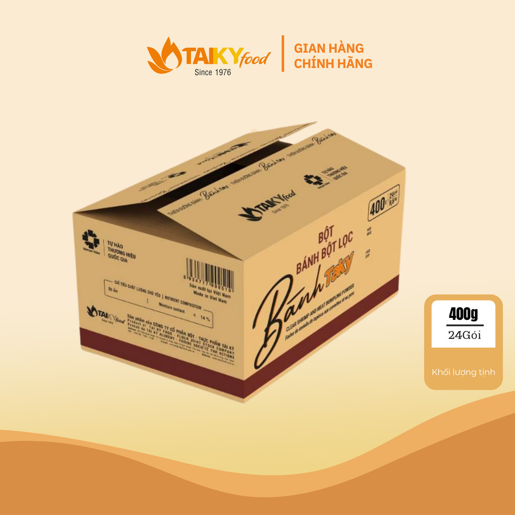 Thùng bột bánh bột lọc Tài Ký 24 gói x 400g – Hàng chính hãng
