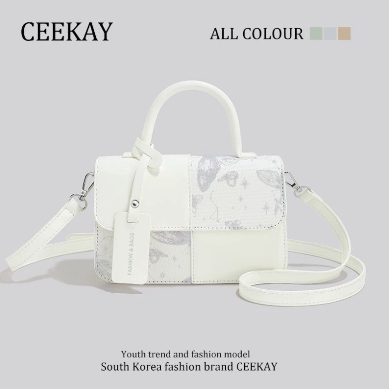  Túi Xách Ceekay Chính Hãng - Túi Xách Da Dập Vân Họa Tiết Cánh Bướm Tinh Tế Sang Trọng Nữ Tính 