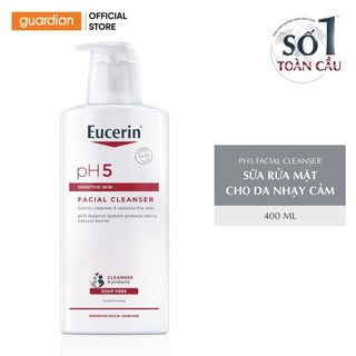 Sữa rửa mặt không gây kích ứng cho da nhạy cảm Eucerin PH5 Facial Cleanser 400ml
