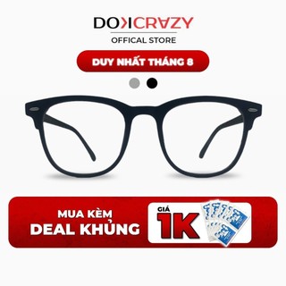 Gọng kính DOKCRAZY SINO nam nữ thời trang chất liệu nhựa dẻo cao cấp Hot Trend, chống ánh sáng xanh