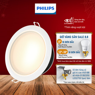 Bộ đèn âm trần philips hue downlight – garnea 7w d125 / 10w d150