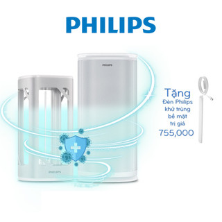 Thiết bị khử trùng không khí Philips và Đèn bàn khử trùng Philips UVC - Quà tặng kèm đèn LED khử khuẩn 405nm