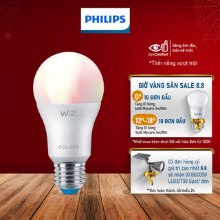 WIZ Bóng đèn 16tr màu WiFi Color+TunableWhite/9W A60