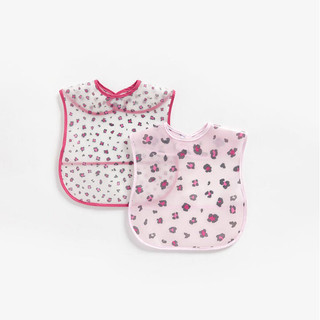 Mothercare - set 2 yếm ăn có máng hứng cho bé gái