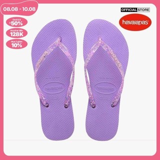 Havaianas - dép kẹp nữ slim logo metallic 4119875-1801