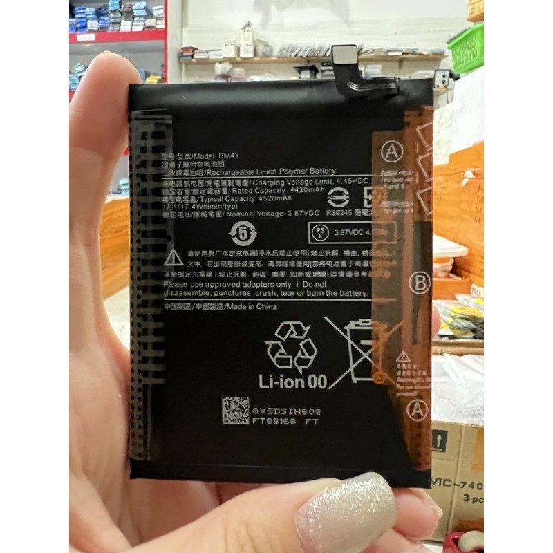 Pin Xiaomi BM-4Y / Poco F3 / Redmi K40 / K40 Pro (4250mAh) Dung Lượng Chuẩn