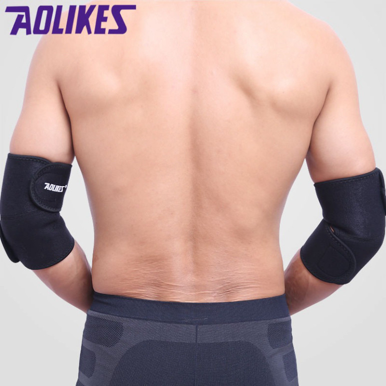 Bảo vệ khuỷu tay Aolikes 7646 Băng dán khuỷu tay Quấn khuỷu tay thể thao Gym Yoga cdb11