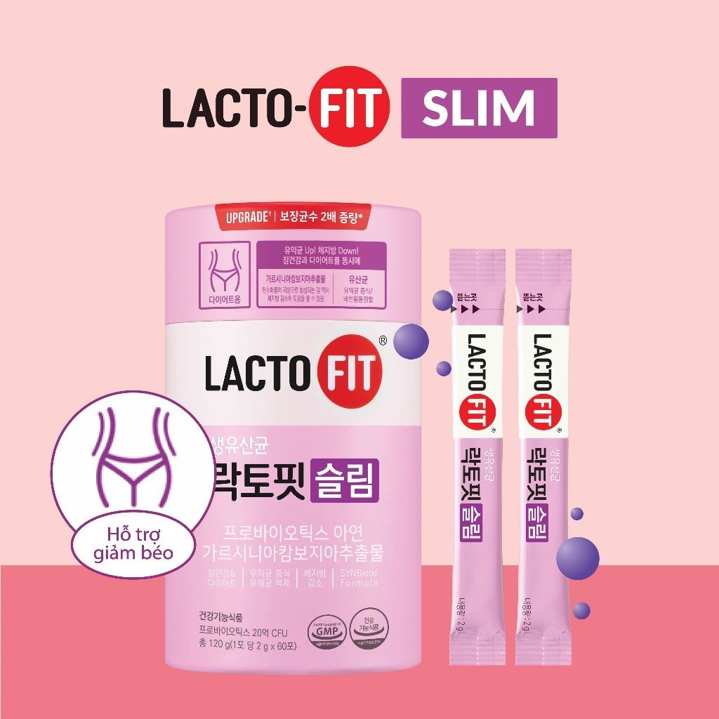 Gói Lẻ Men Vi Sinh LACTO-FIT SLIM - Ổn Định Tiêu Hoá & Hỗ Trợ Giảm Cân (01 gói x 2g)