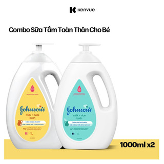 Bộ 2 chai sữa tắm johnson's baby 1000ml x 2