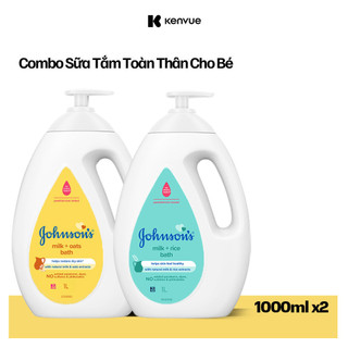 [DEAL ĐỘC QUYỀN 25.8] Bộ 2 chai Sữa tắm Johnson's Baby 1000ml x 2