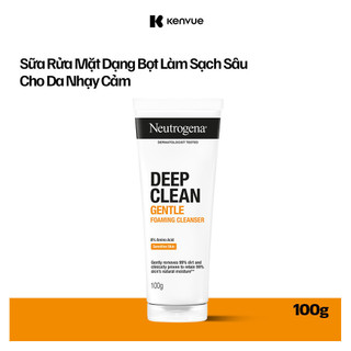 Sữa Rửa Mặt Neutrogena Làm Sạch Sâu & Kiểm Soát Nhờn - Deep Clean Foaming Cleanser