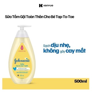 Sữa tắm gội toàn thân Johnson's TOP TO TOE 500ml - 100979994