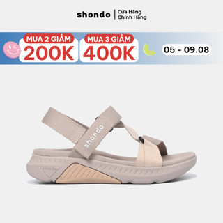 Giày Sandals Nam Nữ Shondo F7 Racing Màu Nâu Hồng Cá Tính F7R9570