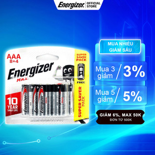 Pin aaa energizer max e92 siêu bền - hàng chính hãng