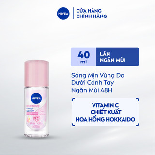 Lăn Ngăn Mùi NIVEA Serum Trắng Mịn Hương Hoa Hồng Hokkaido (40 ml) - 85301