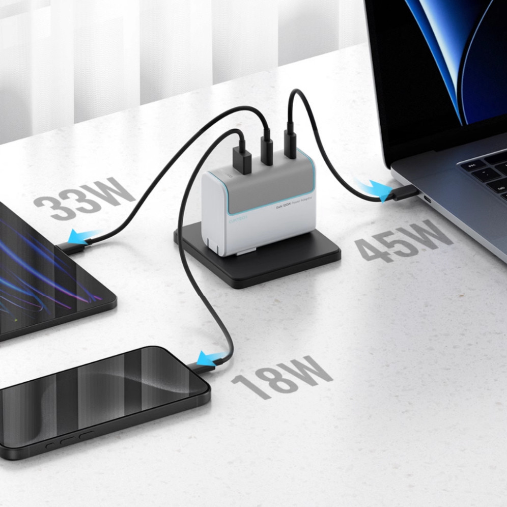 Sạc Cuktech 120W (AD1003) 3 Cổng Mi turbro PD3.1/PPS2.0/QC  - Bảo Hành 18 Tháng | BigBuy360 - bigbuy360.vn