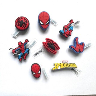 JIBBITZ người nhện gắn dép Crocs cho bé, stickers charm spiderman gắn dép crocs trẻ em