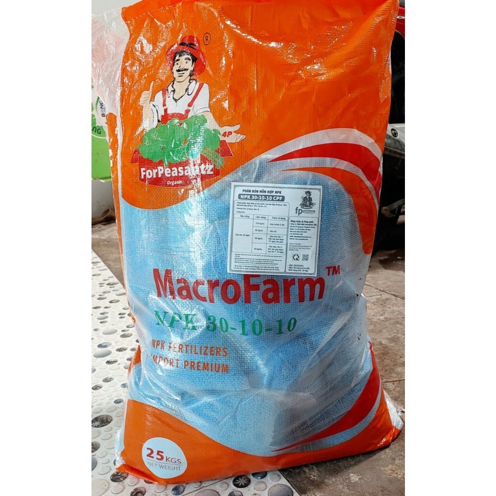 Phân bón hỗn hợp NPK 30-10-10  MacroFarm