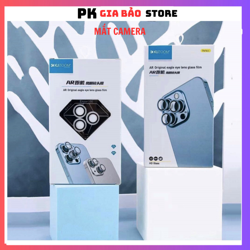 [ có 11-12-13-14-15 ] Cường lực camera lens KUZOOM Clear