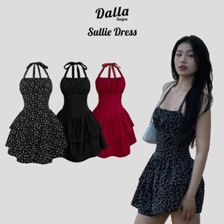 DALLA Đầm dây hoa nhí hai tầng Sullie Dress