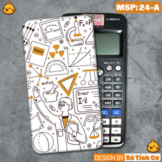 Miếng decal dán máy tính fx-570, fx-580, fx-880, Casio, Vinacal,... Math MSP: 24