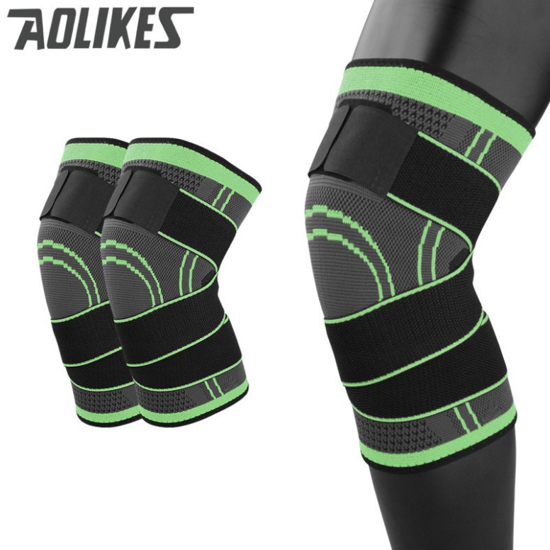 Bó gối thể thao Aolikes 7720 Bó gối đá bóng thể thao  Xỏ gối co giãn 4 chiều quấn bảo vệ gối cdlt11
