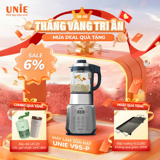 Máy làm sữa hạt unie v9s pro,xay nấu đa năng, dung tích 1.75l,công suất 1800w