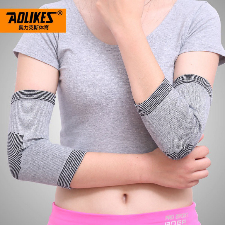 Bảo vệ khuỷu tay Aolikes 666 Xỏ khuỷu tay thể thao Băng khuỷu tay bóng chuyền cdlt11 Bảo vệ cẳng tay