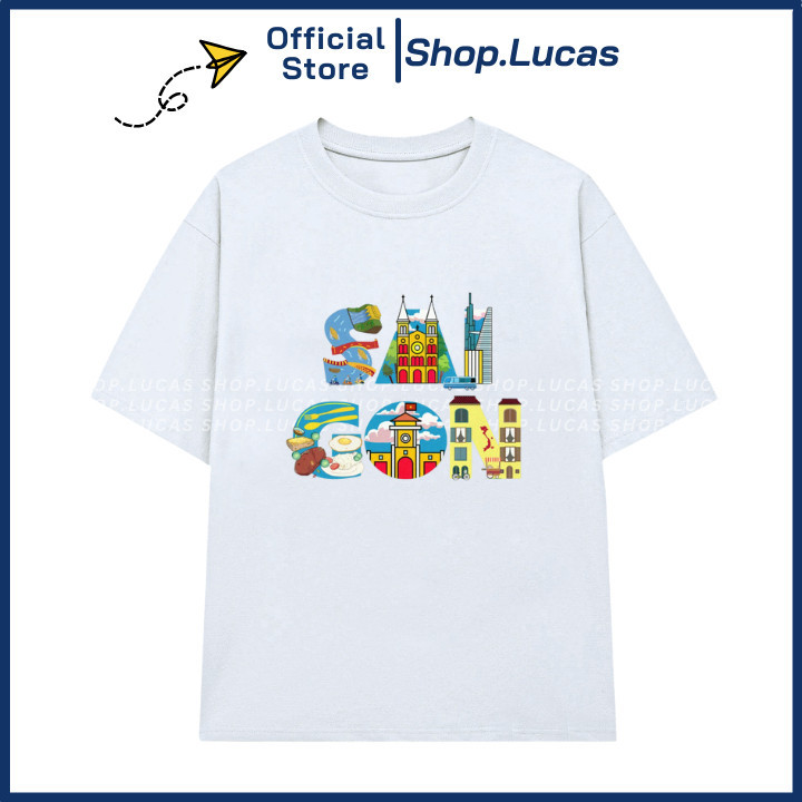 Áo Thun In Chữ Sài Gòn Saigon Việt Nam Unisex Nam Nữ Phông Du Lịch UT
