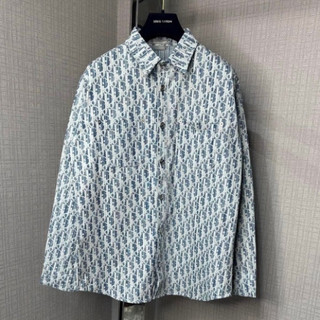 Áo Sơ Mi Nam Nữ Dio_Monogram Xanh Loang Cao Cấp Áo sơ mi đủ size Nam/Nữ hàng cao cấp chuẩn loại 1