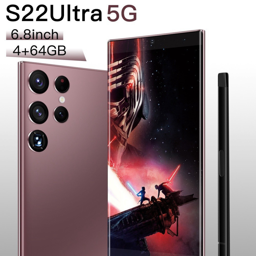 COD điện Thoại Di động Chính Hãng 100% S22 Ultra 6.8inch Full HD Hỗ Trợ 2 Thông Minh SIM 4G/5G Android Chơi Game