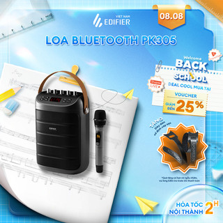 Loa karaoke bluetooth v5.0 edifier pk305 | công nghệ xử lý âm thanh dsp | pin lithium dung lượng 6000mah | bh 12 tháng