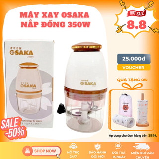 Máy Xay Đa Năng OSAKA Nắp Đồng Japan Cao Cấp 350W FP126P - Xay Thịt Cá Rau Củ - Xay Sinh Tố - Xay Đá (Hàng Chính Hãng)