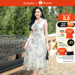 Đầm xòe cổ danton dd11020 thời trang gumac