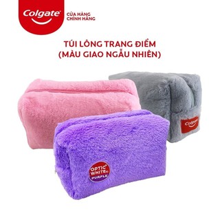 Túi đựng mỹ phẩm Colgate lông mềm