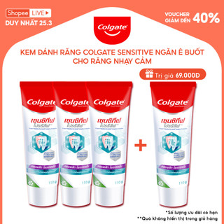 Bộ 3 Kem đánh răng Colgate ngăn ê buốt Sensitive Pro Relief cho răng nhạy cảm 110g