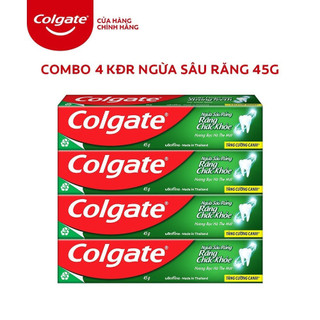 Bộ 4 Kem đánh răng Colgate ngừa sâu răng răng chắc khỏe 45g/tuýp