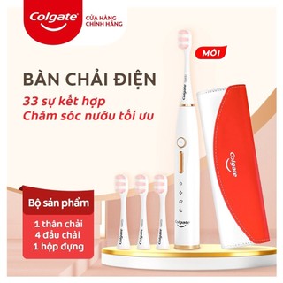 Bàn chải điện Colgate trắng sáng với 33 chế độ chăm sóc + Đầu thay