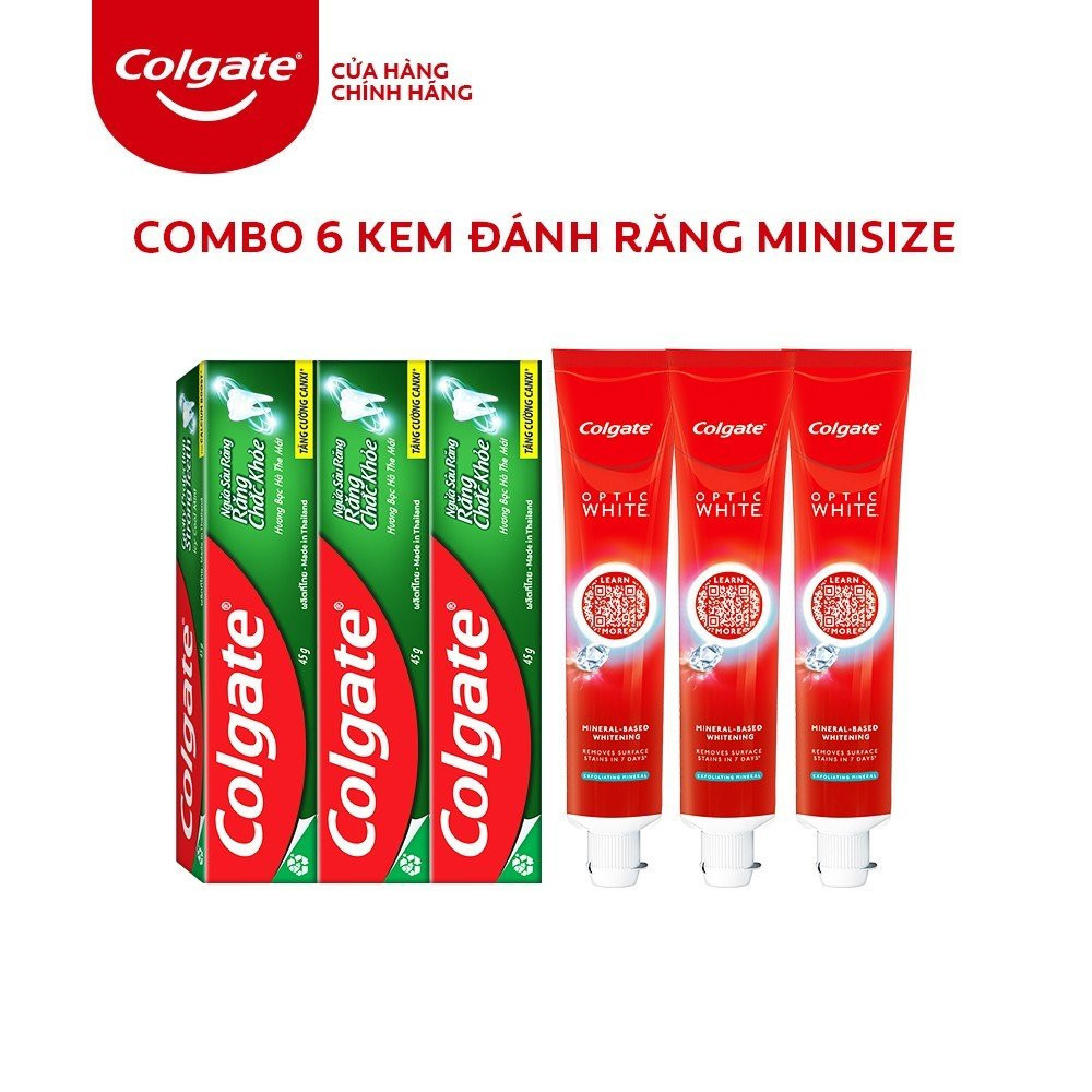 [HB Gift] Combo 6 kem đánh răng Colgate minisize