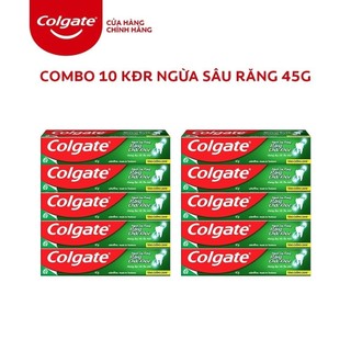 Bộ 10 Kem đánh răng Colgate ngừa sâu răng răng chắc khỏe 45g/tuýp