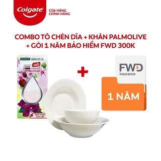 Combo Khăn Palmolive và Tô chén dĩa Colgate