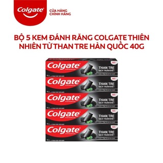 [HB Gift] Bộ 5 kem đánh răng Colgate thiên nhiên từ than tre Hàn Quốc 40g