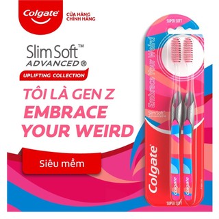 Bộ 2 bàn chải Colgate Slimsoft GenZ 4 cá tính - Embrace your weird