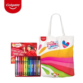 Bộ quà tặng Colgate: Túi tote GenZ và Bộ bút màu Thiên Long