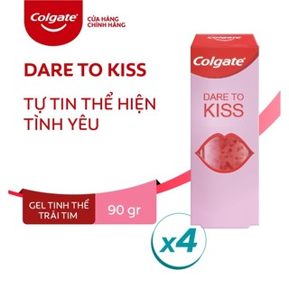 Bộ 4 tuýp kem đánh răng Colgate Dare To Kiss 90g/ tuýp