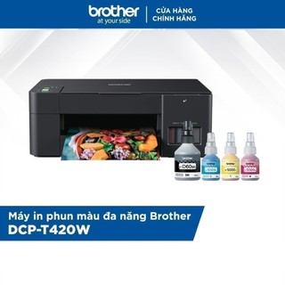 Combo Máy in phun màu đa năng Brother DCP-T420W và Bộ mực in phun Brother