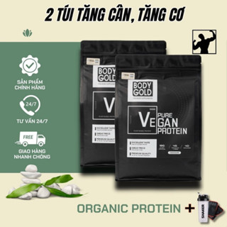 Combo 2 túi- Whey Vegan Protein Thực Vật Tăng Cân Tăng Cơ Body Gold Túi 1Kg (Hàng Chính Hãng)