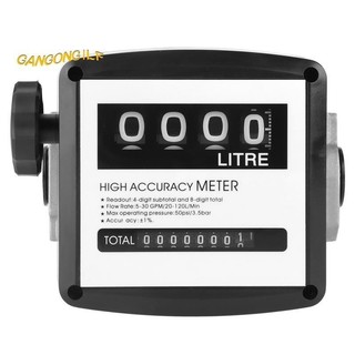 Đồng hồ đo nhiên liệu cơ khí lưu lượng nhiên liệu 4 chữ số đồng hồ đo lưu lượng nhiên liệu cơ khí 25mm 5-30 gpm / 20-120l / phút